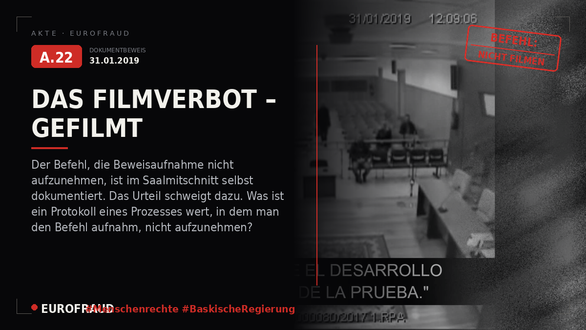 Video 4 - Beweis der Zerstörung der Beweisaufnahme