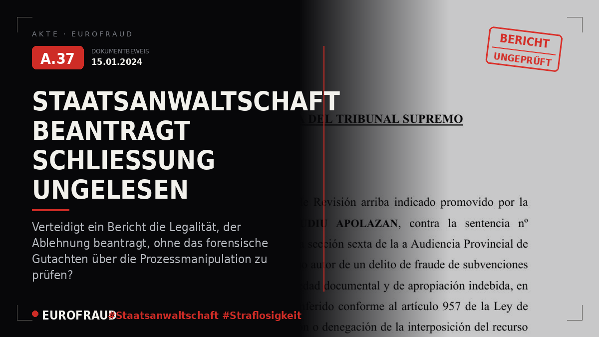 Antrag der Staatsanwaltschaft beim Obersten Gerichtshof auf Nichtzulassung vom 15. Januar 2024