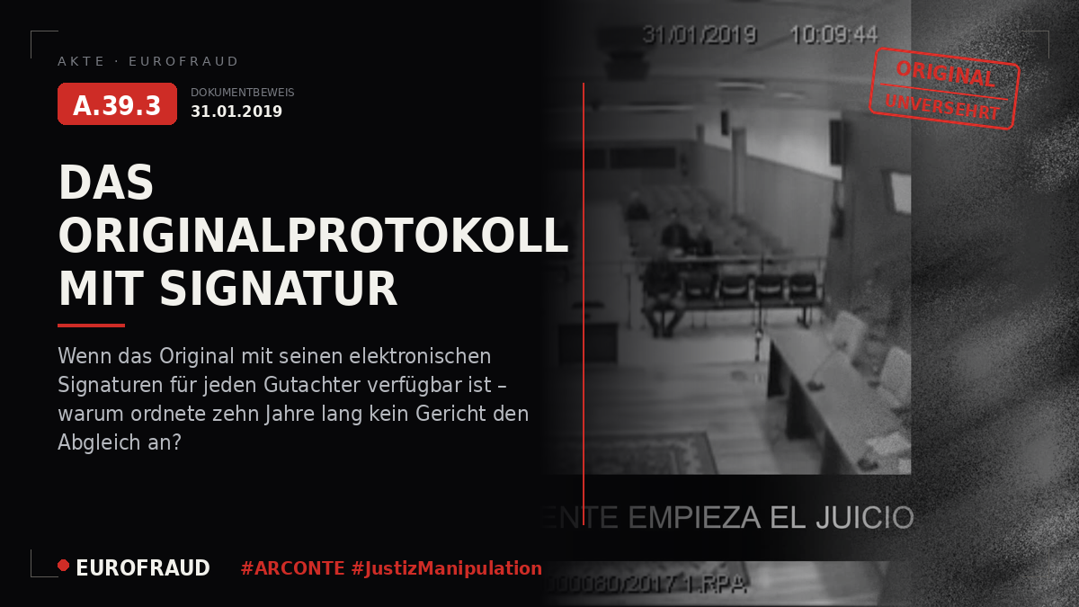 Originalvideo der Hauptverhandlung des Provinzgerichts Bilbao