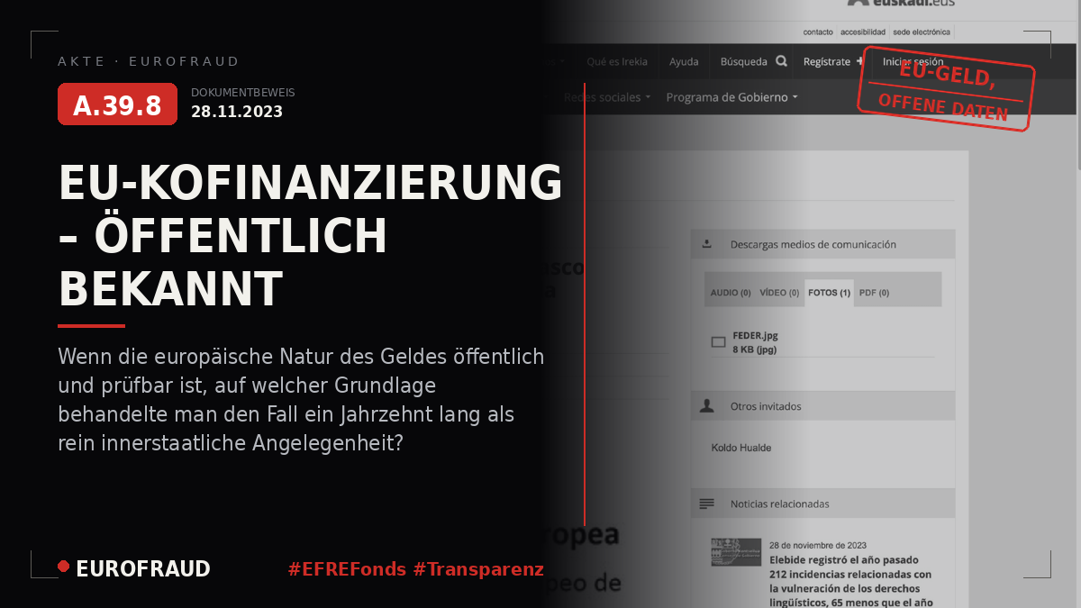 EFRE-Kofinanzierung, Baskenland