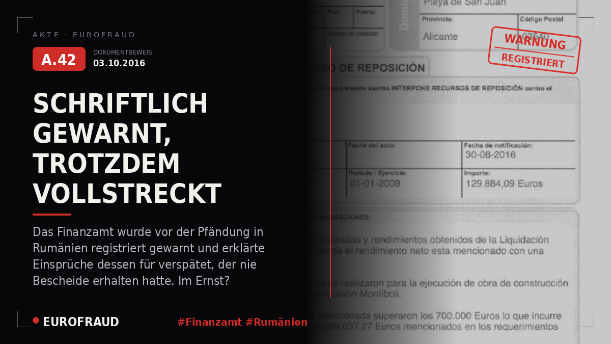 Wiederaufnahmebeschwerde und öffentliche Anzeigen