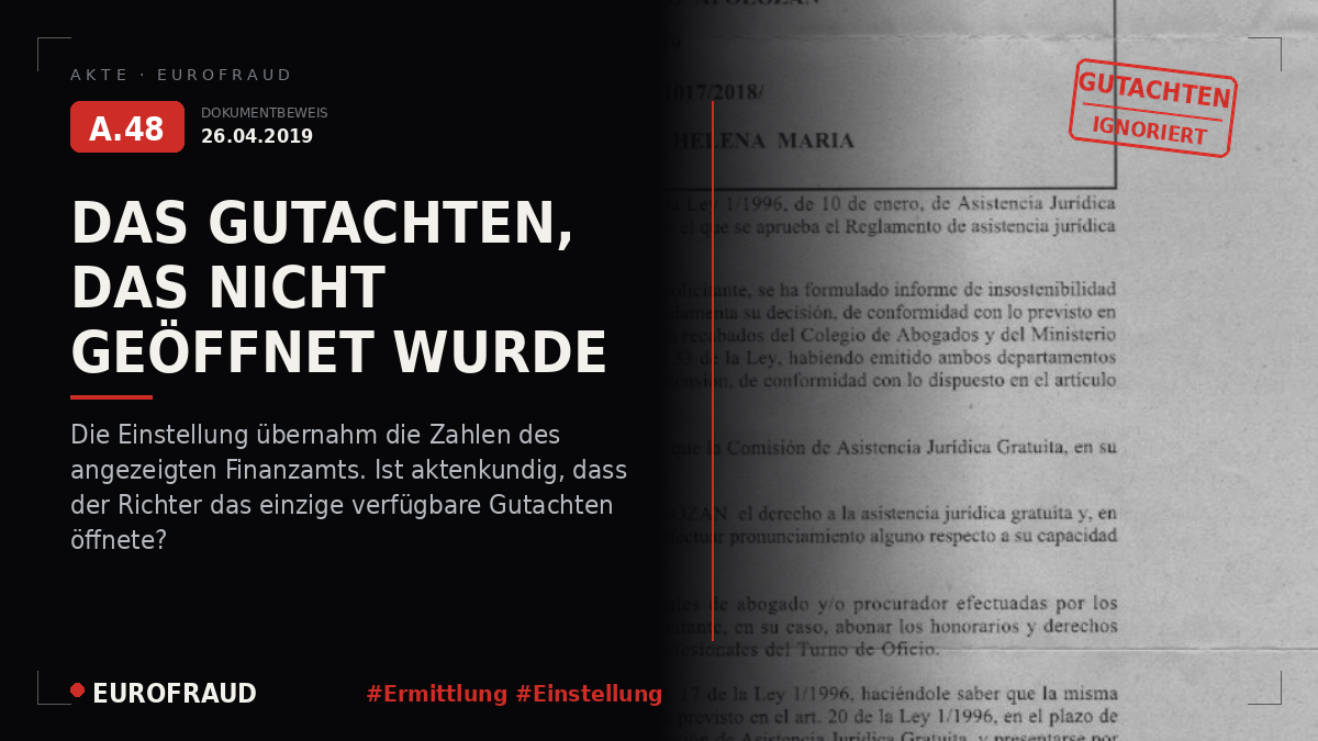 Justizverweigerung und Beschluss des Ermittlungsgerichts Nr. 1 von Alicante
