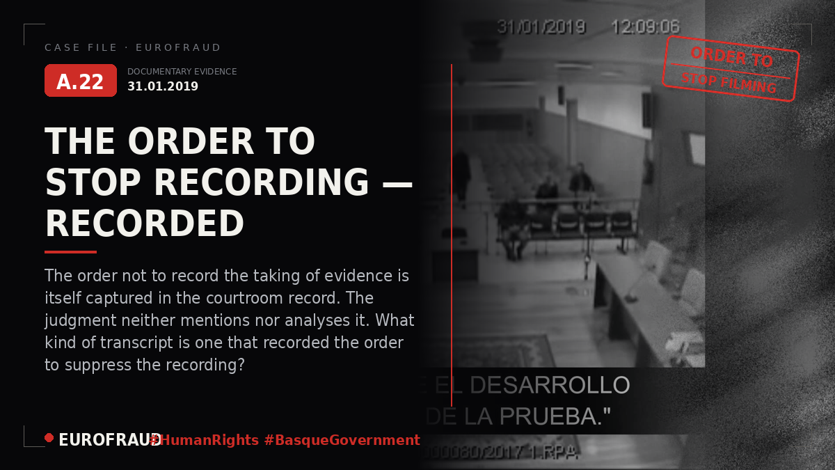 Video 4 - Evidence of Destruction of the Taking of Evidence