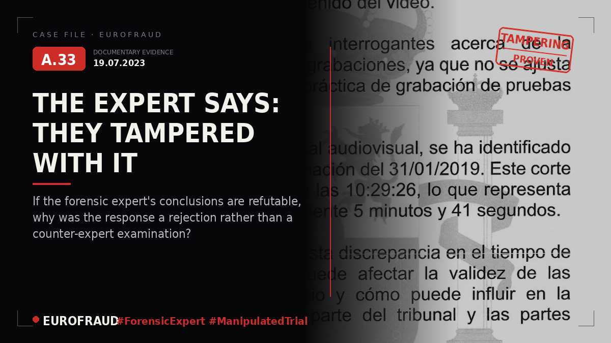 Expert Report on the Trial of the Bilbao Provincial Court