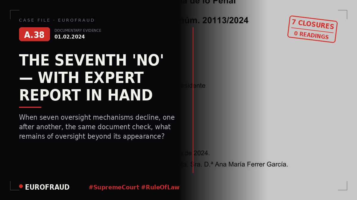 Resolution of non-admission handed down by the Supreme Court on 1 February 2024