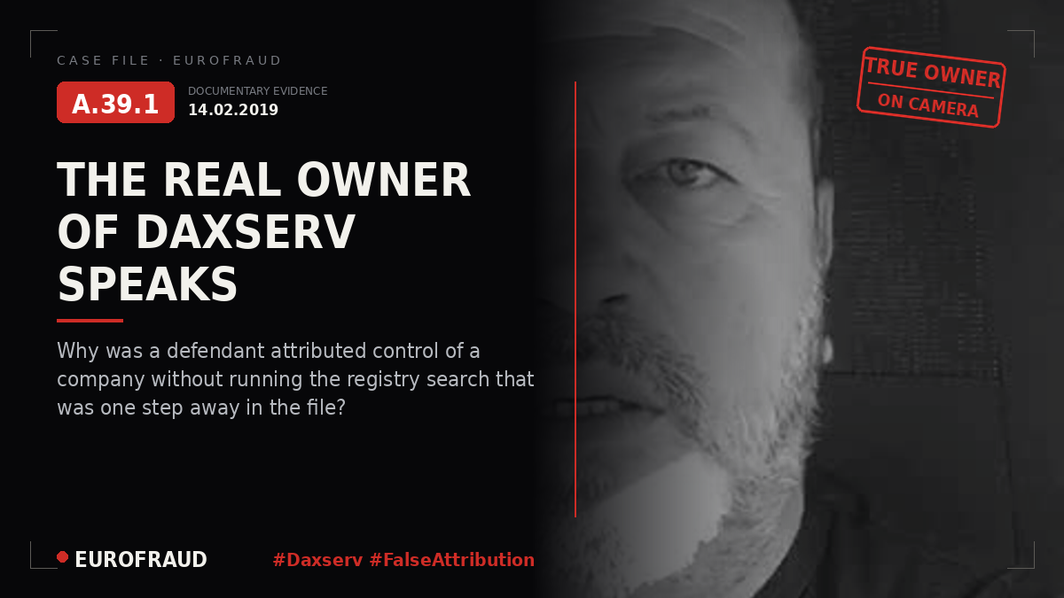 Video 5 - Testimony of the owner of Daxserv - Metin Rasim