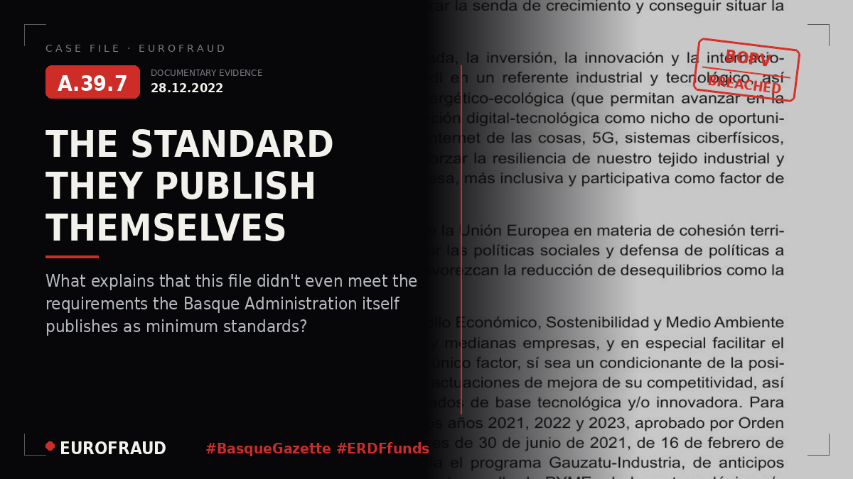 Official Gazette of the Basque Country, ERDF