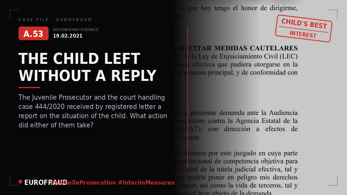 Application for Interim Measures, Court No. 2, and Juvenile Prosecutor's Office