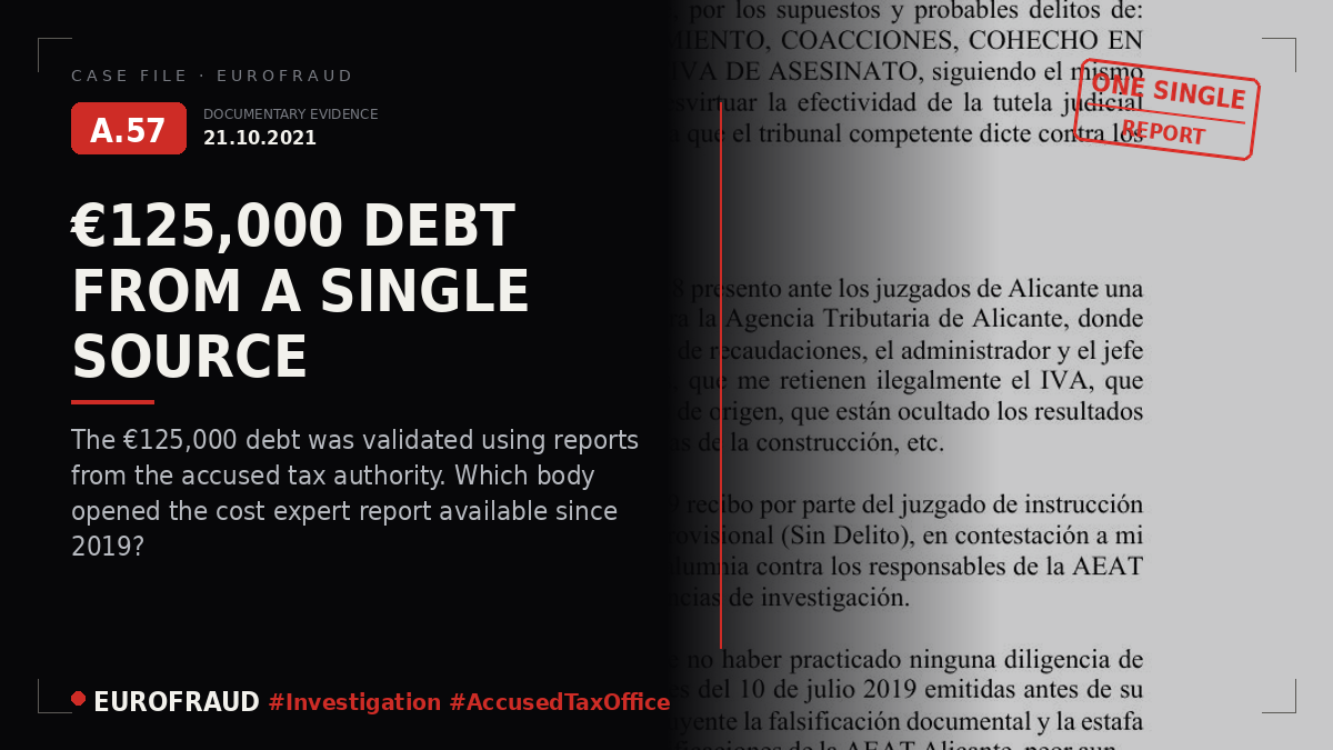 Complaint before the Alicante Prosecutor's Office against Investigating Court No. 1