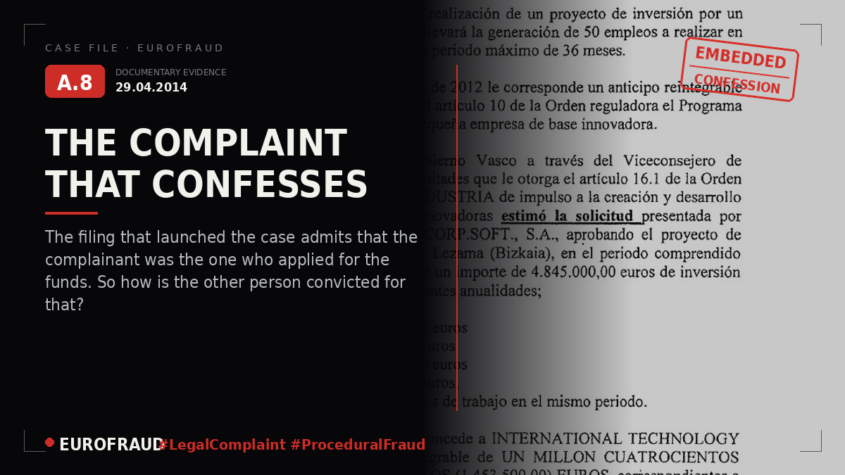 Copy of the criminal complaint filed on 29 April 2014 against Mr Apolozan