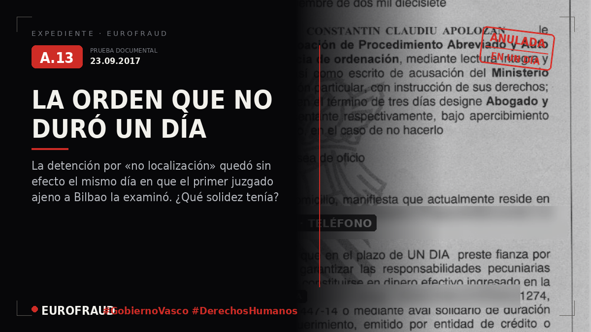 Orden de detención y arresto por no localización