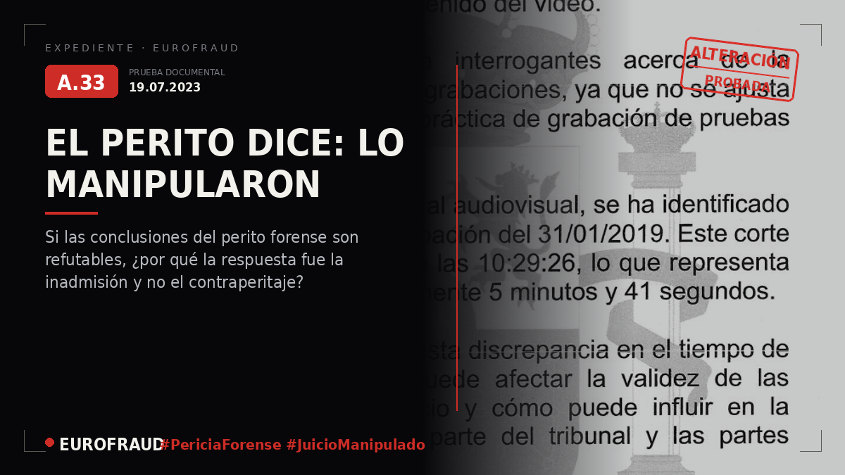 Informe Pericial Juicio de la Audiencia Provincial Bilbao