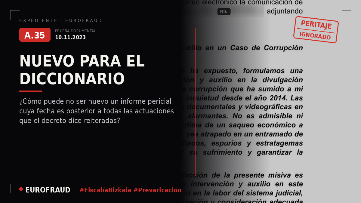 Decreto de Incoación por parte del Fiscal jefe de Bilbao