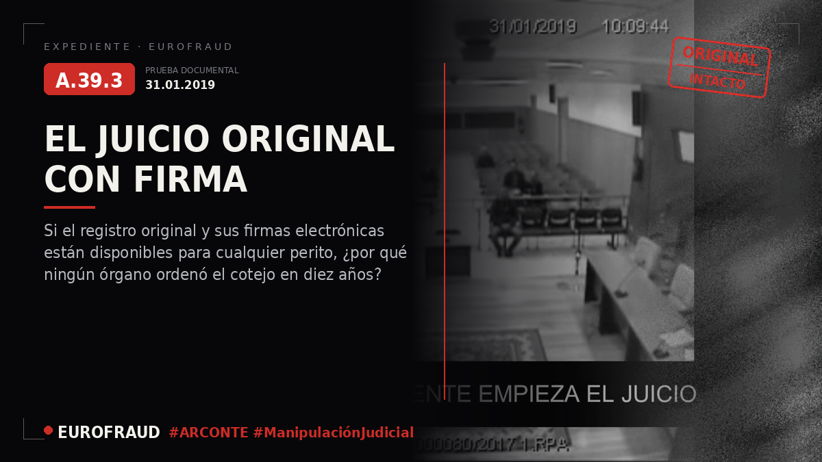 Video original del juicio de la Audiencia de Bilbao