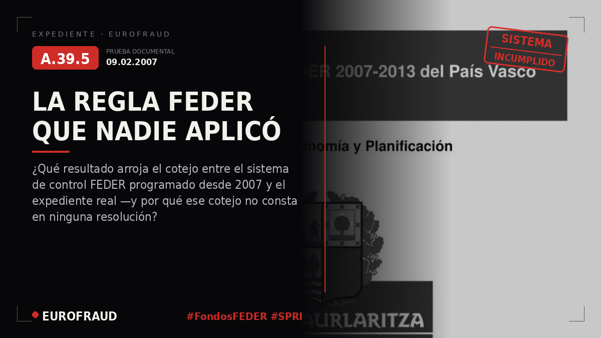 Programa Operativo FEDER 2007-2013 del País Vasco