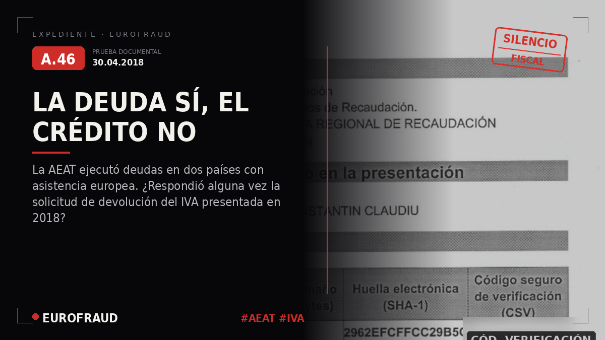 Solicitud de Auxilio y Devolucion del IVA ante la AEAT