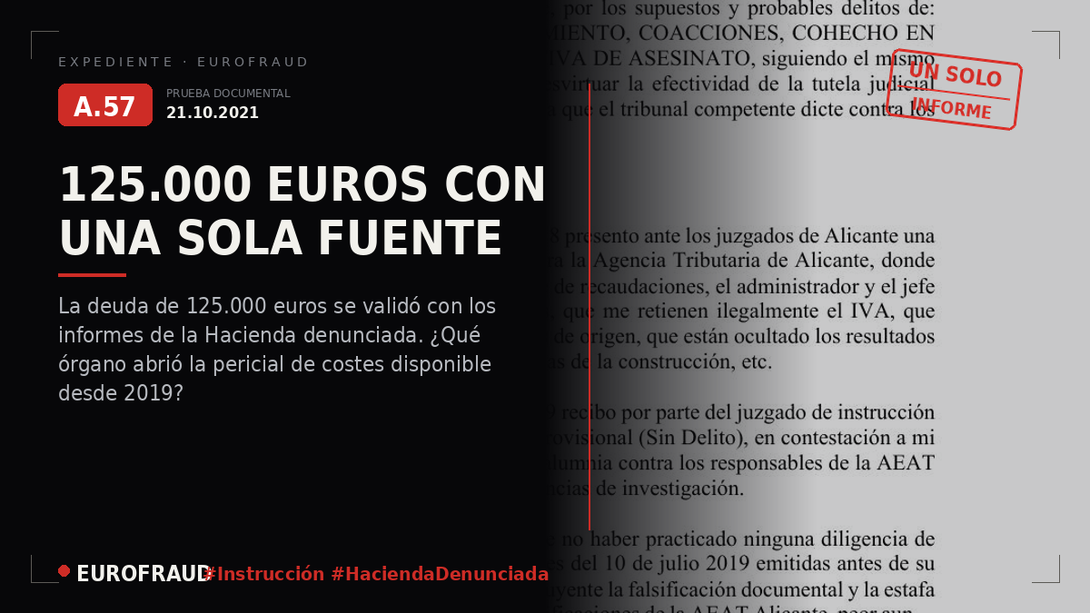 Denuncia ante la Fiscalía de Alicante contra la Instrucción nº1