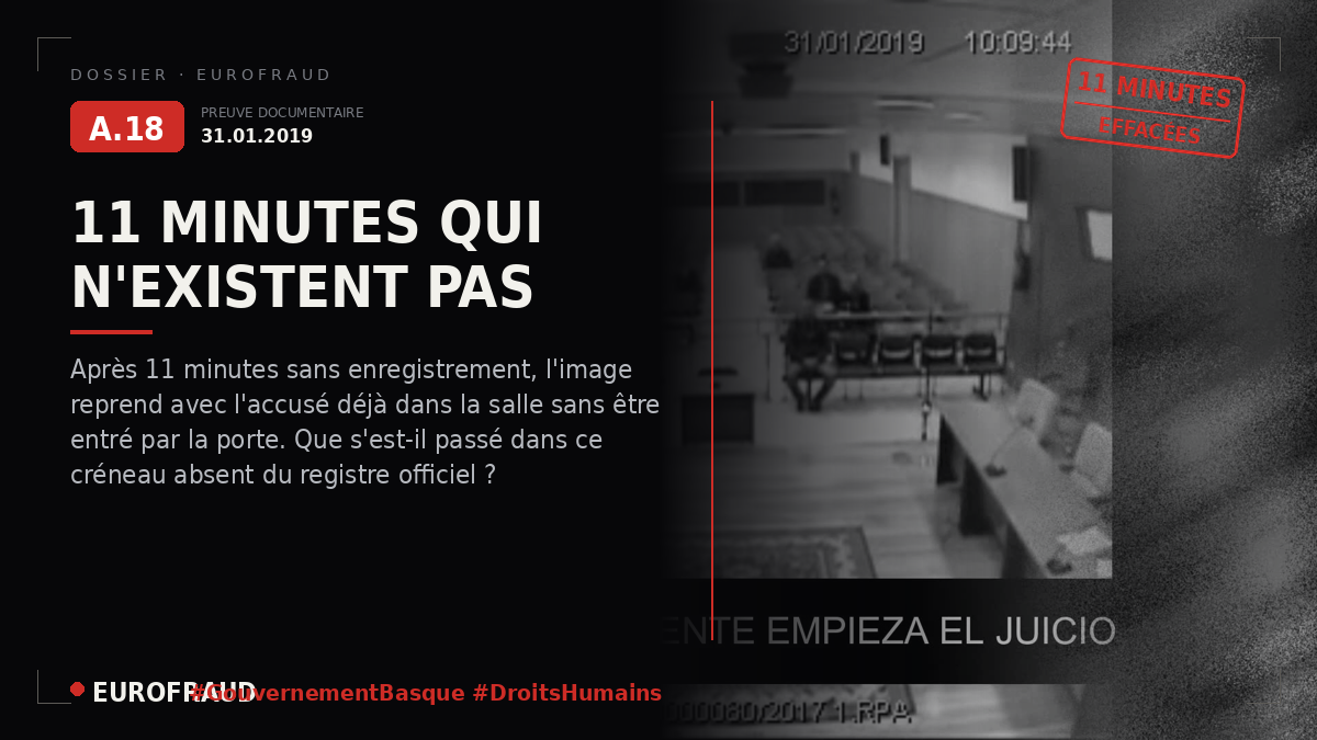Vidéo 1 - Manipulation de l'enregistrement dans la phase initiale du procès