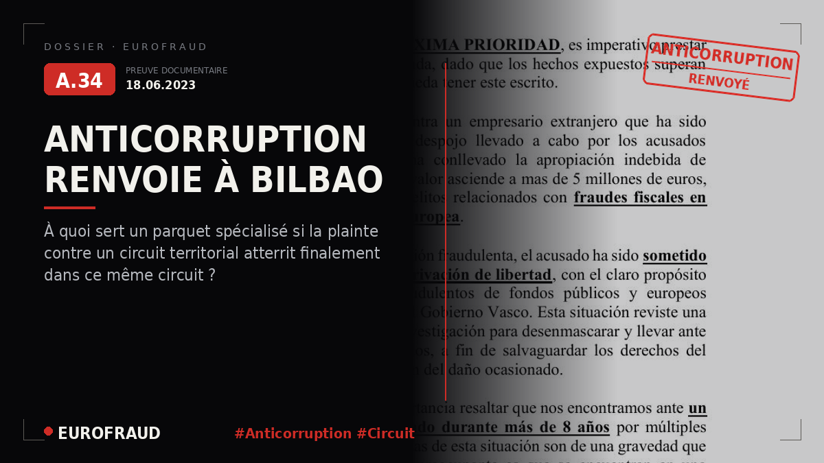 Plainte devant le parquet spécial anticorruption et contre la criminalité organisée du 18 juin 2023