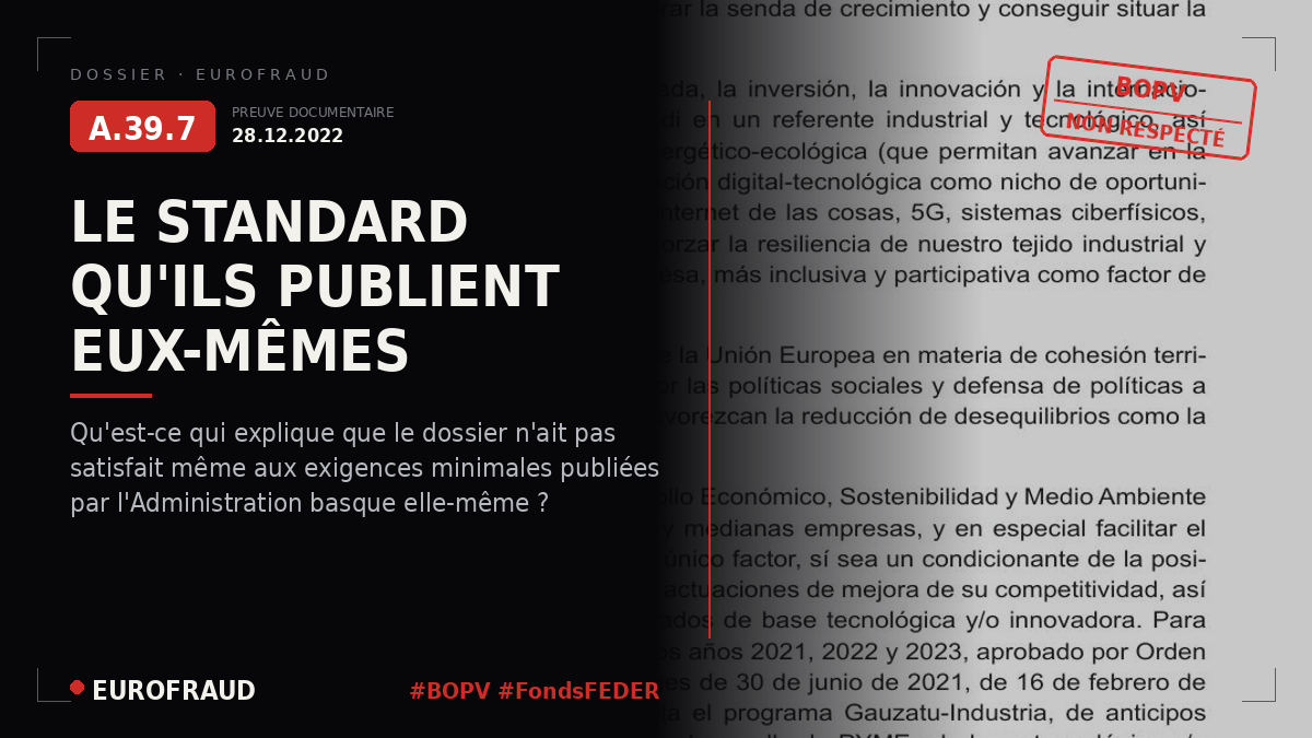 Journal officiel du Pays basque, FEDER