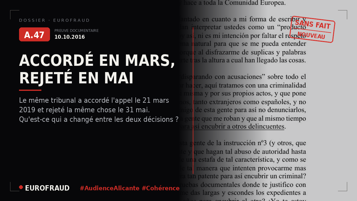 Plainte devant le tribunal d'instruction nº 2 - Ordonnances