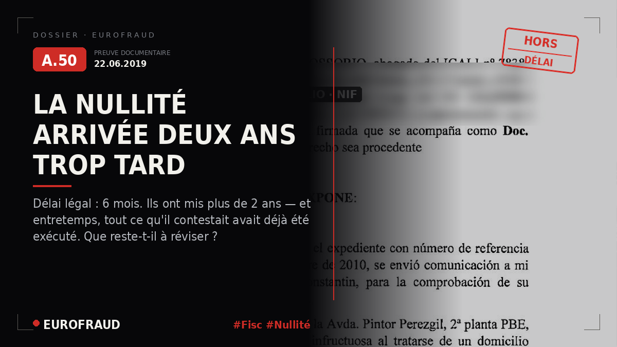 Nullité totale devant l'AEAT, dossier impôt sur le revenu