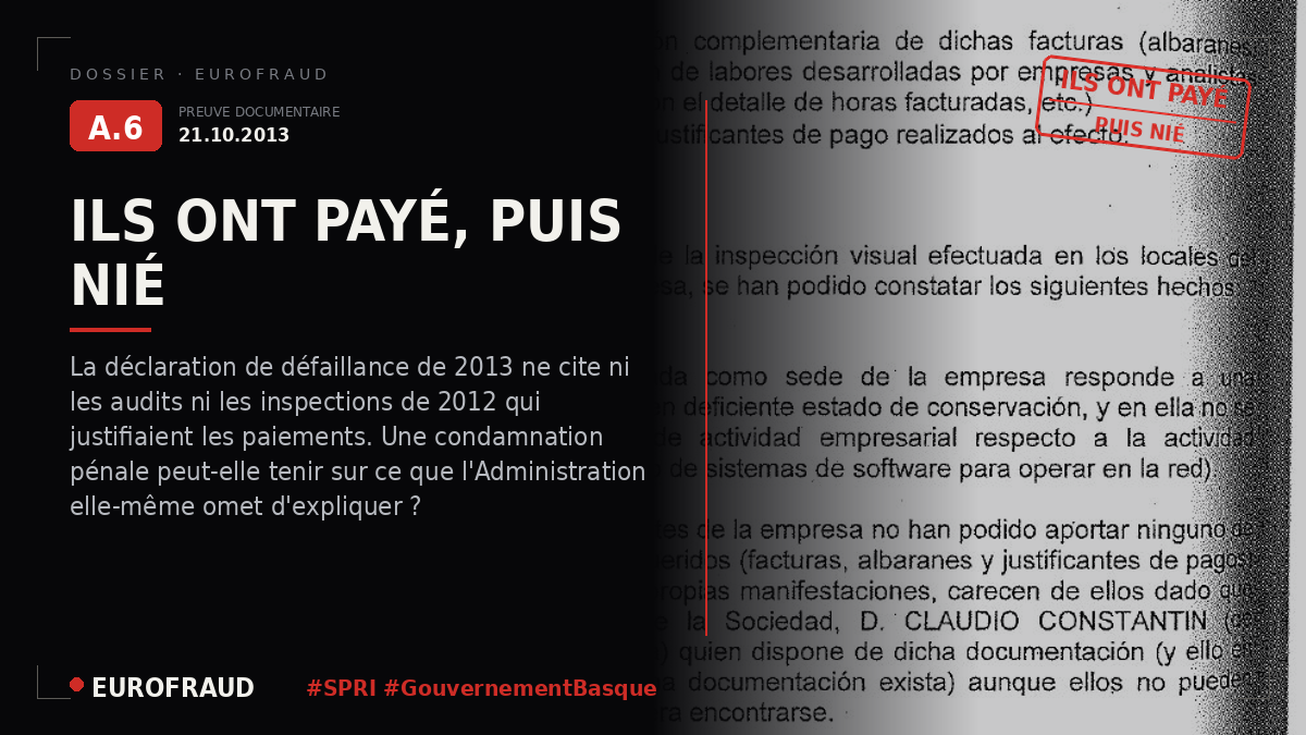 Page 260 Dossier de non-conformité
