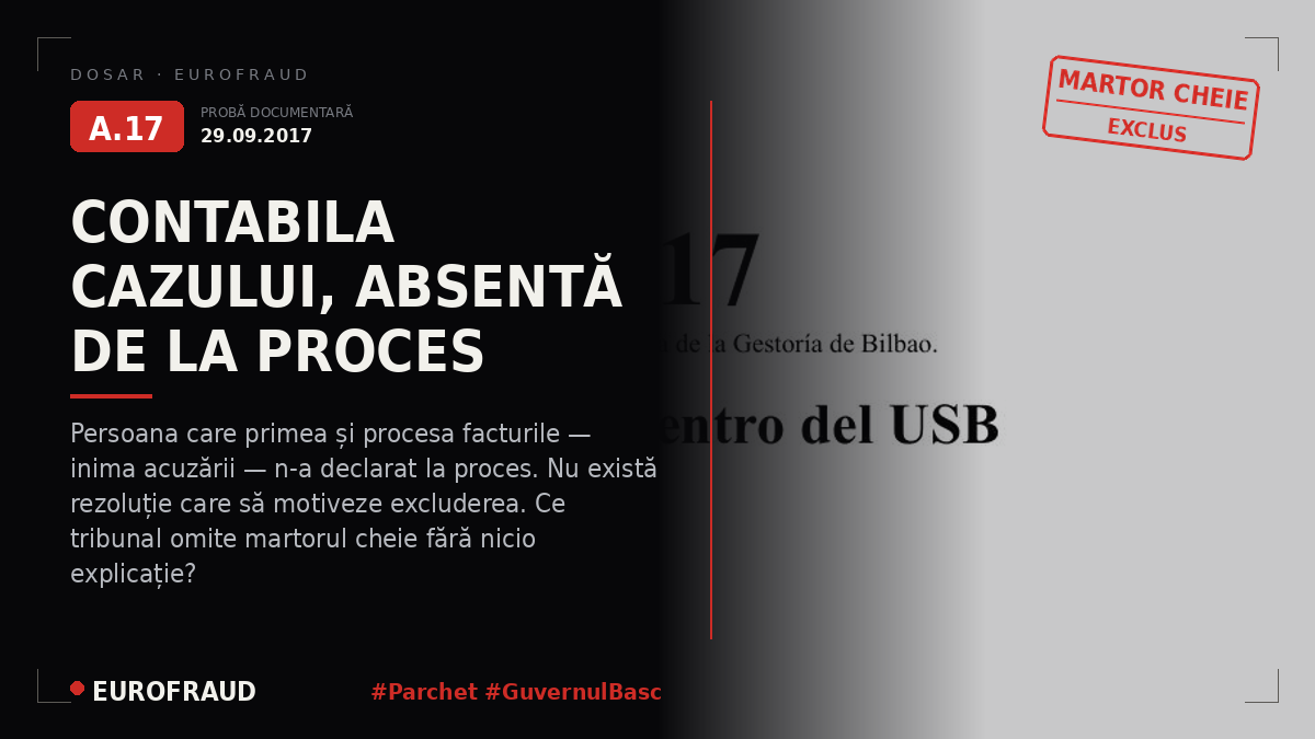 Înregistrare audio a doamnei Rosa de la firma de contabilitate din Bilbao