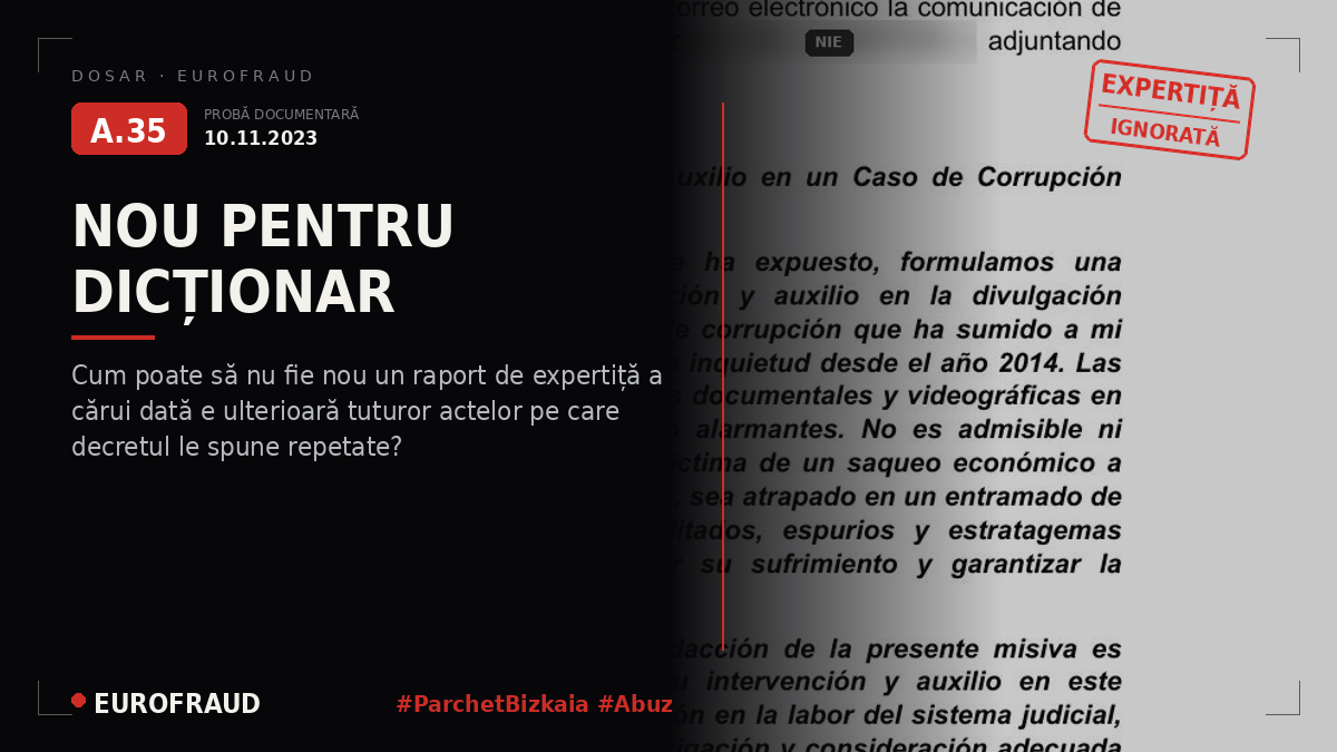 Decret de inițiere al Procurorului-șef din Bilbao