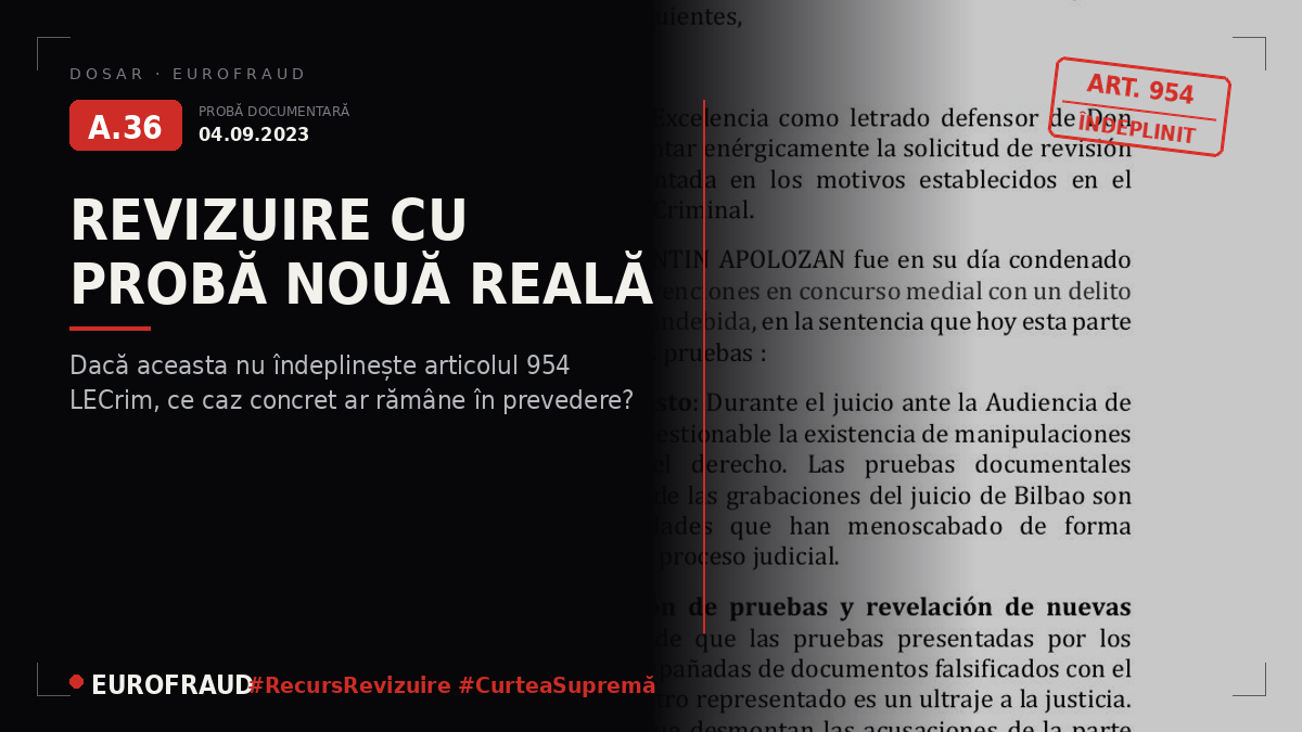 Cerere de revizuire în fața Curții Supreme din 4 septembrie 2023