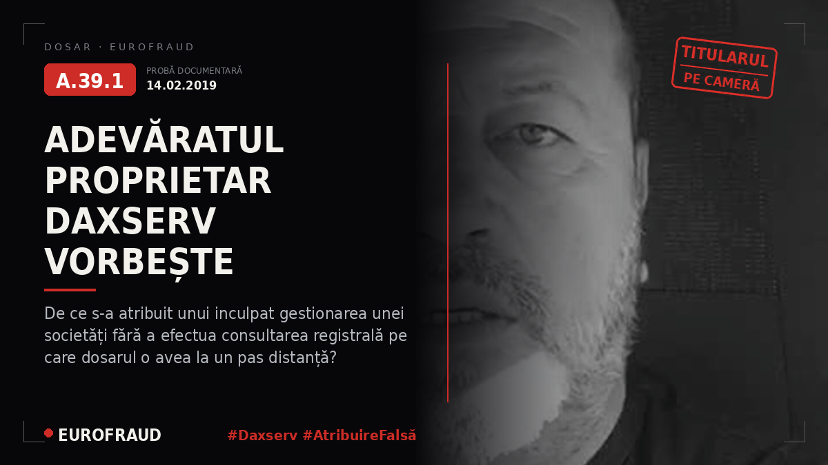 Video 5 - Mărturia proprietarului Daxserv - Metin Rasim
