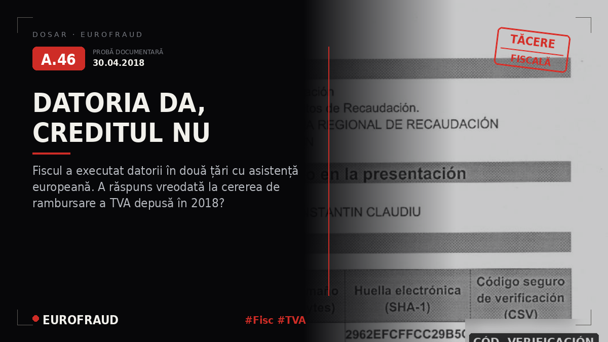 Cerere de Asistență și Restituire a TVA în fața AEAT