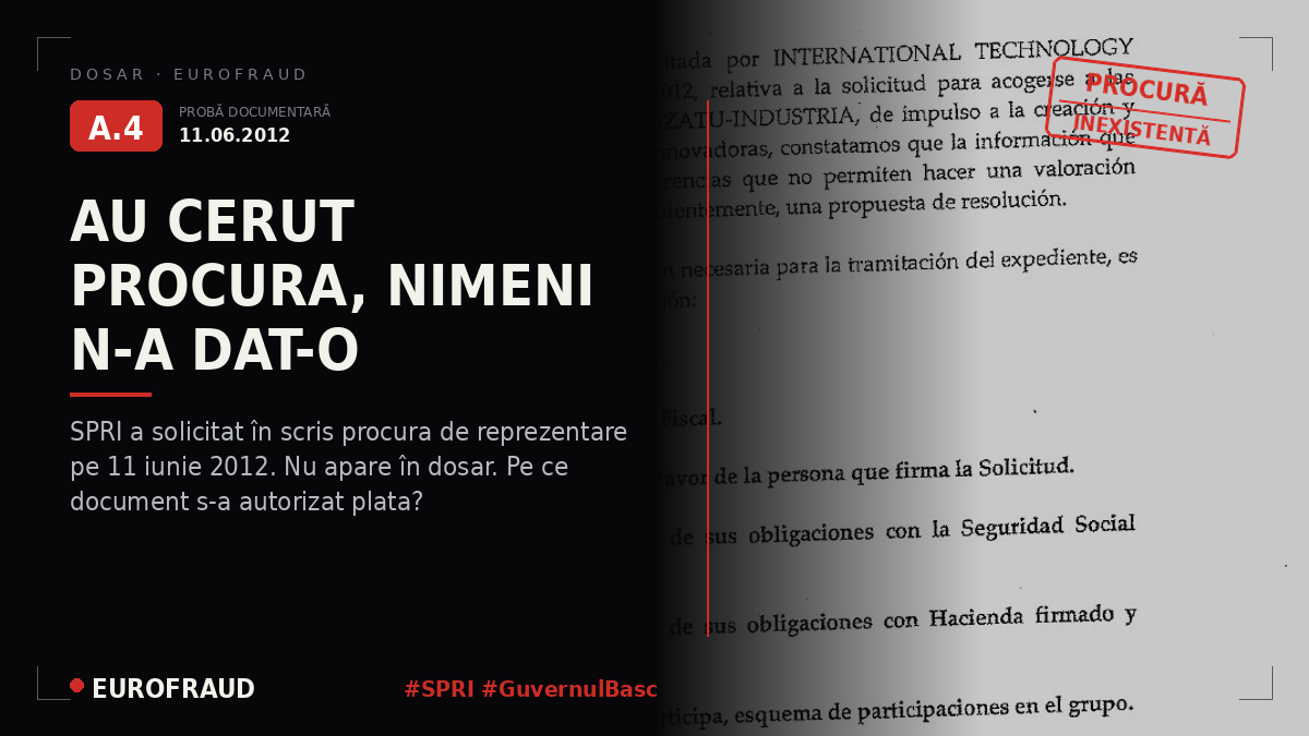 Cerință și lipsa puterilor de reprezentare
