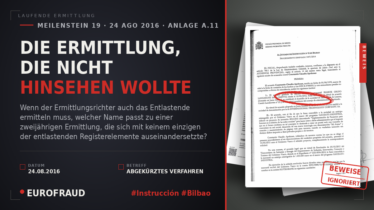 DIE ERMITTLUNG, DIE NICHT HINSEHEN WOLLTE
