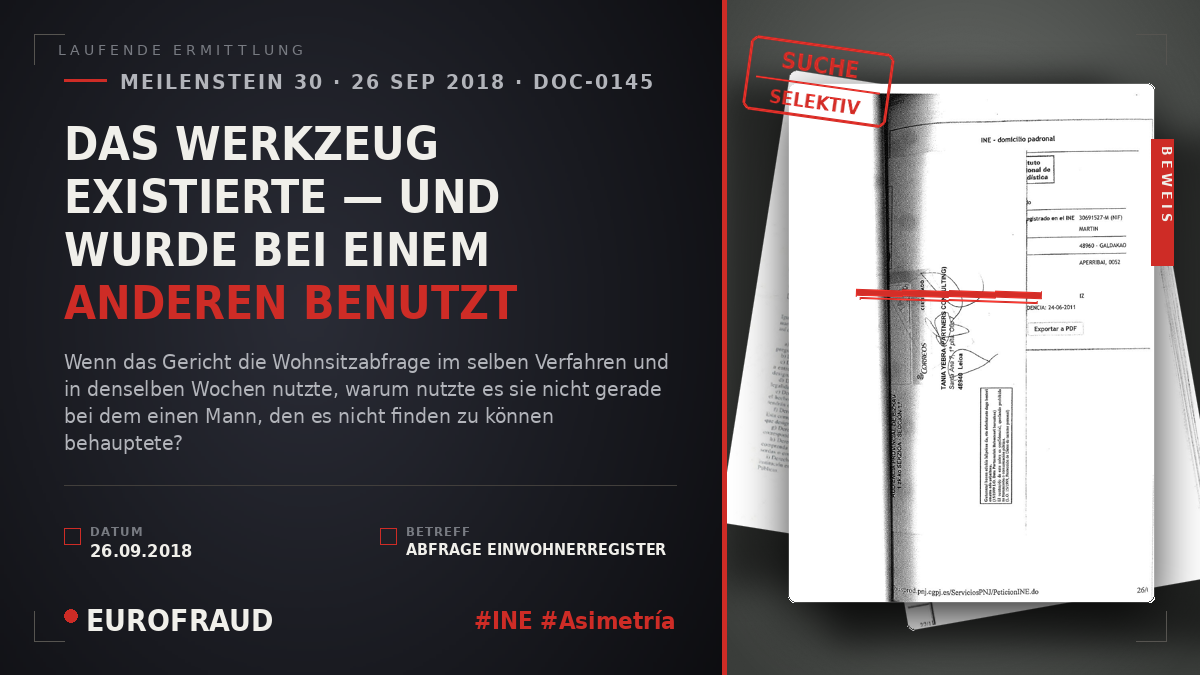 DAS WERKZEUG EXISTIERTE — UND WURDE BEI EINEM ANDEREN BENUTZT