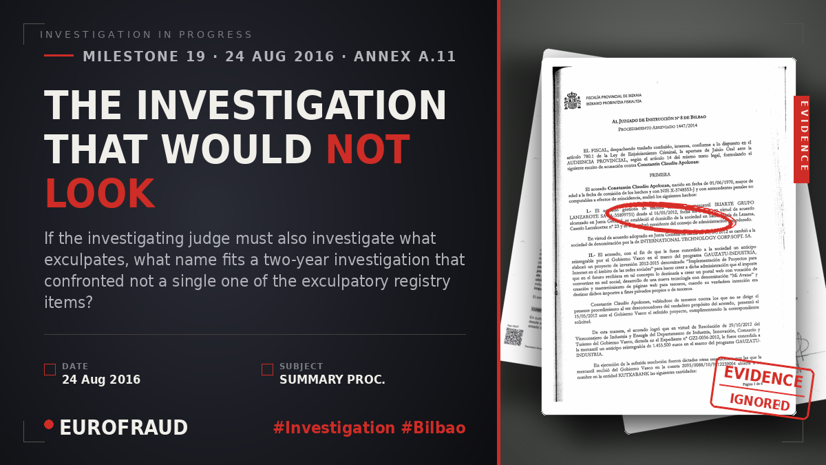 THE INVESTIGATION THAT WOULD NOT LOOK