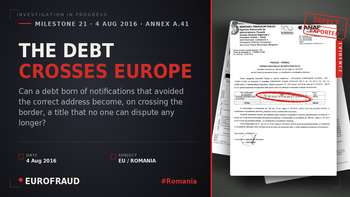 THE DEBT CROSSES EUROPE