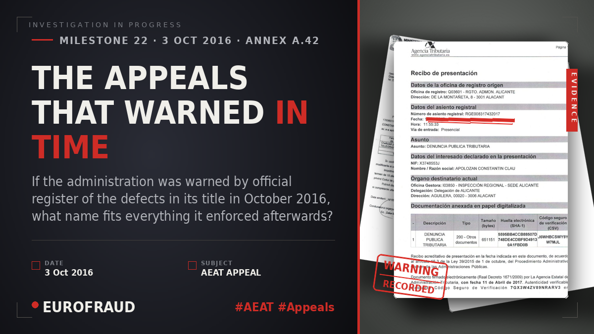 THE APPEALS THAT WARNED IN TIME