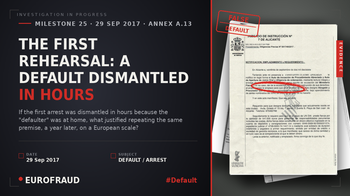 THE FIRST REHEARSAL: A DEFAULT DISMANTLED IN HOURS