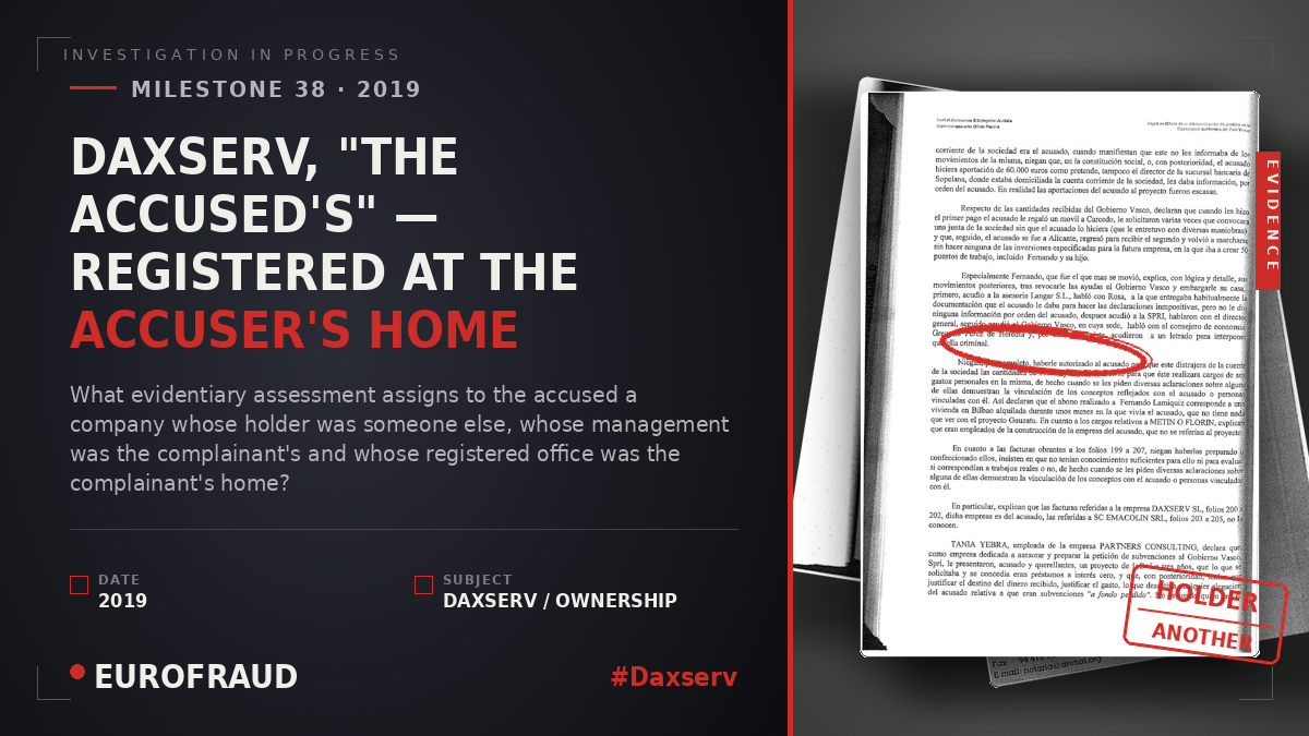 DAXSERV, "THE ACCUSED'S" — REGISTERED AT THE ACCUSER'S HOME