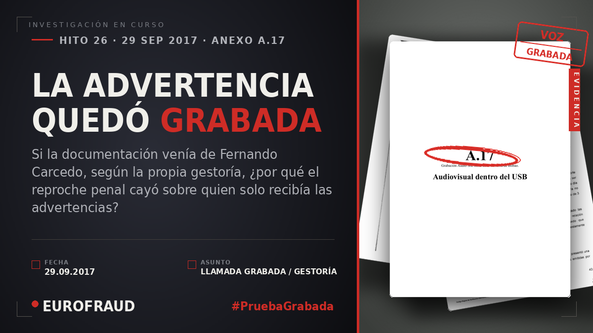 LA LLAMADA CON LA GESTORÍA, GRABADA