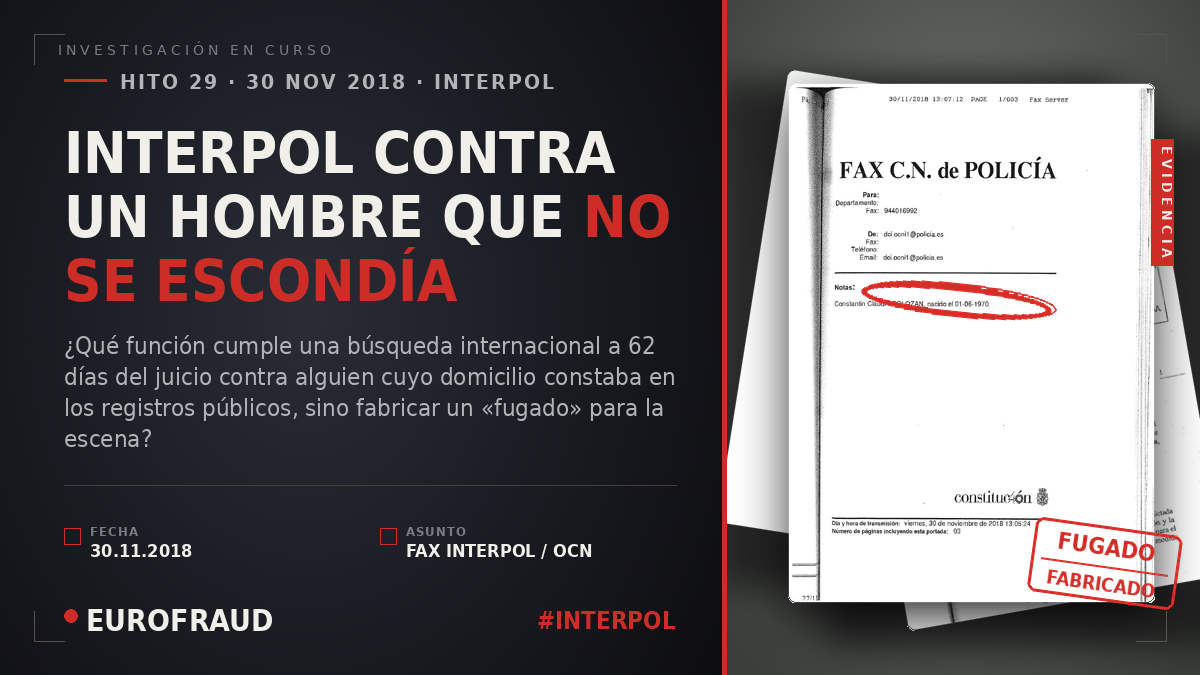 INTERPOL, A SESENTA Y DOS DÍAS DEL JUICIO