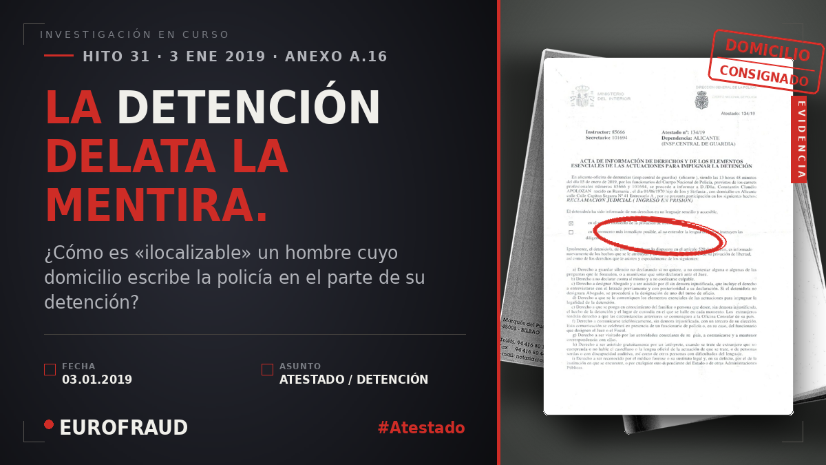 LA DETENCIÓN QUE DESMIENTE A LA ORDEN