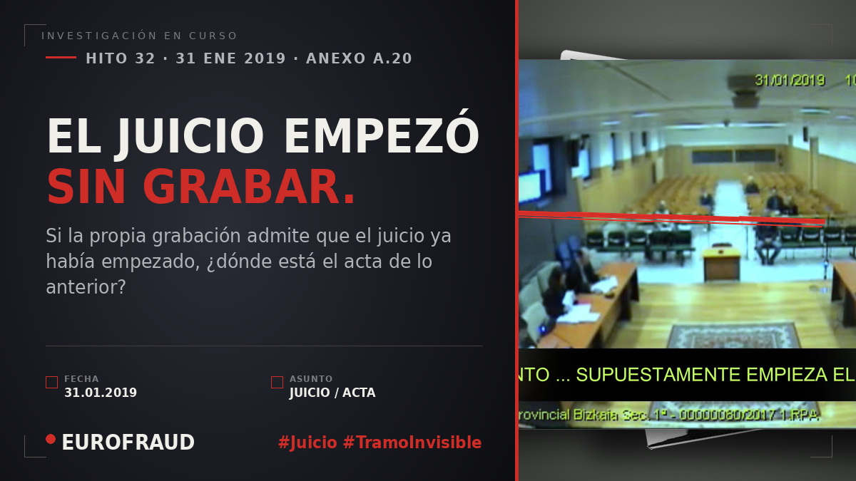 EL JUICIO EMPEZÓ ANTES QUE SU GRABACIÓN