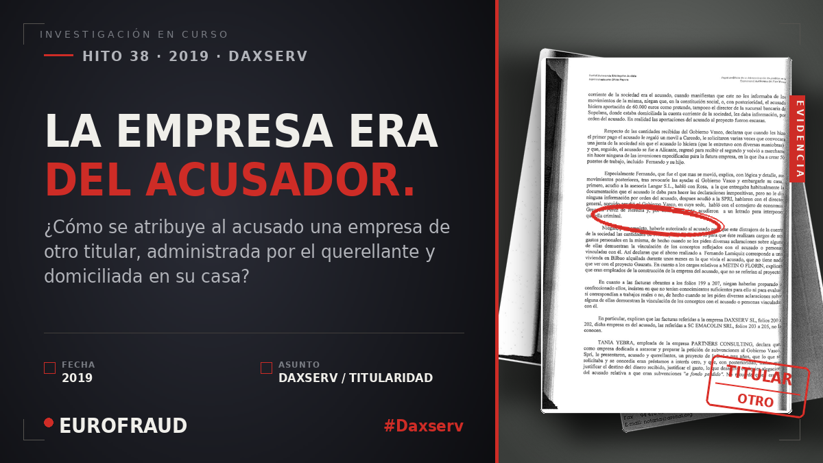 DAXSERV, "DEL ACUSADO" — DOMICILIADA EN CASA DEL ACUSADOR