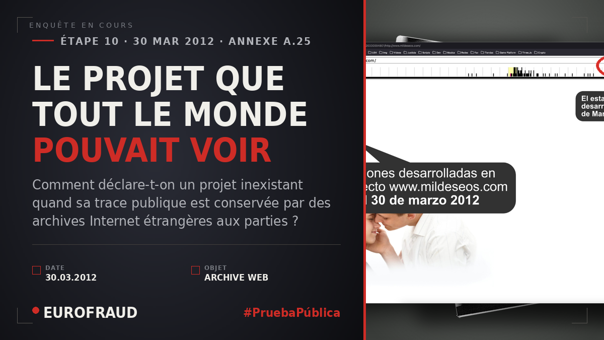 LE PROJET QUE TOUT LE MONDE POUVAIT VOIR