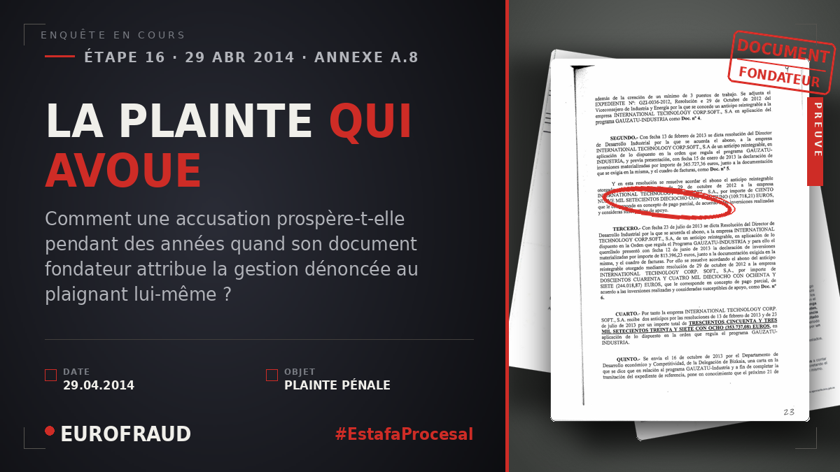 LA PLAINTE QUI AVOUE