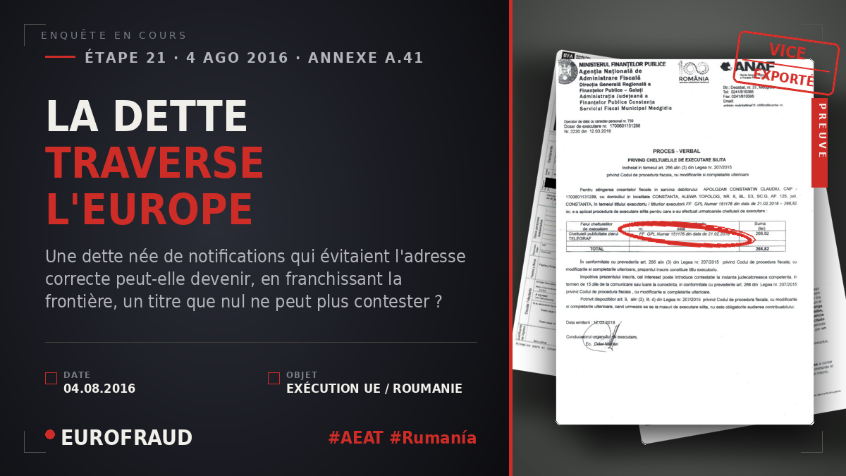 LA DETTE TRAVERSE L'EUROPE