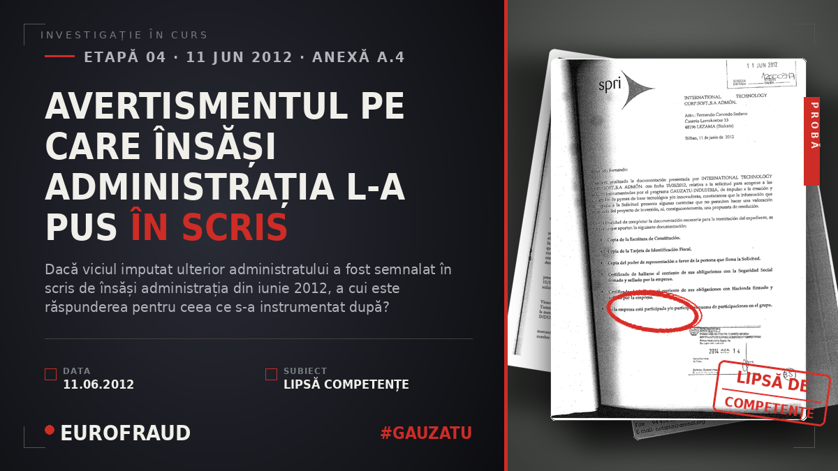 AVERTISMENTUL PE CARE ÎNSĂȘI ADMINISTRAȚIA L-A PUS ÎN SCRIS