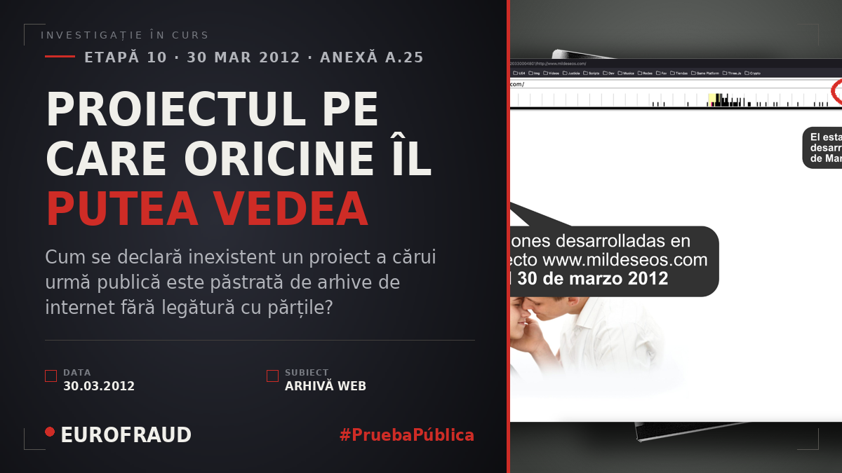 PROIECTUL PE CARE ORICINE ÎL PUTEA VEDEA